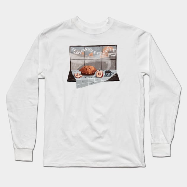 Apple pie Long Sleeve T-Shirt by marikadoodles